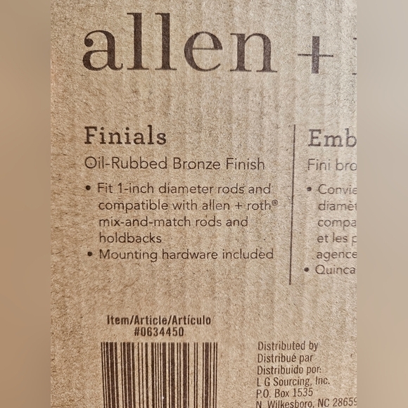 Allen and Roth curtain rod ends - Picture 8 of 8